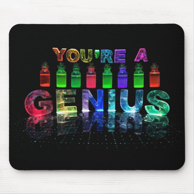 Du är ett snille Mousepad för klyftigt folk Musmatta (Framsidan)