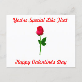 Du är ett Speciellt Valentinkort Vykort