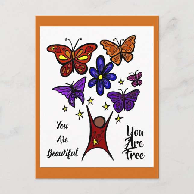 Du är ett vackert vykort (Framsida)