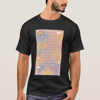 Du är exakt den du är menad att vara Långärmad T Shirt