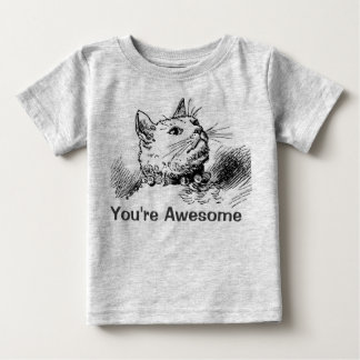 Du är Fantastisk Child Cat Ansikte Design T-Shirt