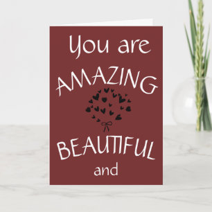 DU ÄR FANTASTISK FRAENDE ***GRATTIS PÅ FÖDELSEDAGE KORT