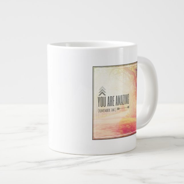 Du är Fantastisk Jumbo Mugg (Framsida höger)