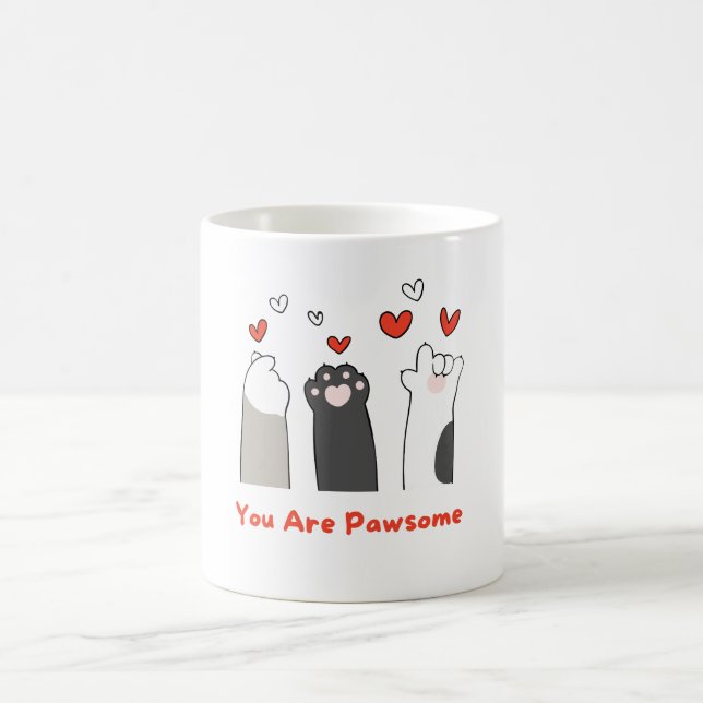 Du är fantastisk | Pawsome Kaffemugg (Center)