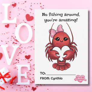 Du är Fantastisk, Red Lobster, Kids Valentindag Julkort