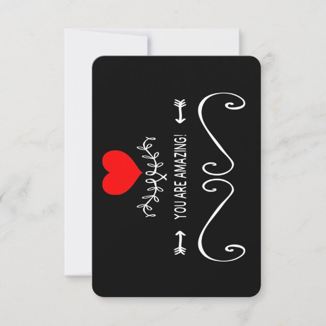 Du är Fantastisk! Tack Kort (Framsida)