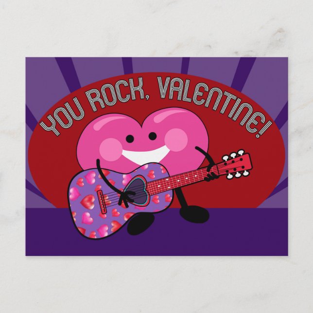 Du är fantastisk Valentine! | Sött hjärta som spel Helg Vykort (Framsida)