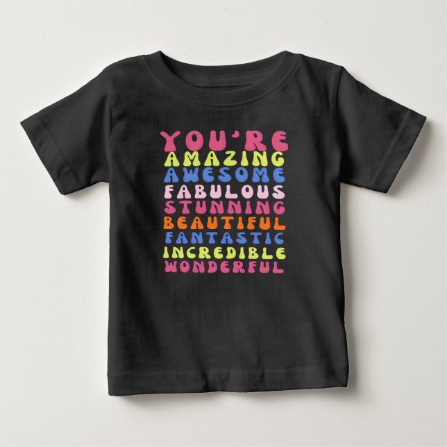 Du är Fantastisk Vibes T-Shirt (Framsida)