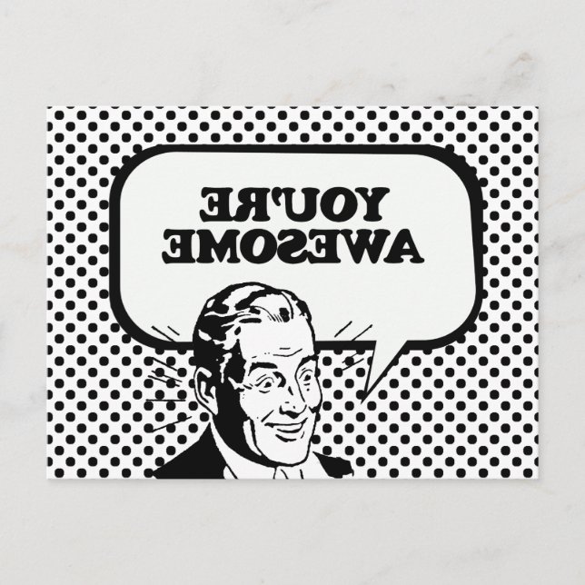 DU ÄR FANTASTISK VYKORT (Framsida)