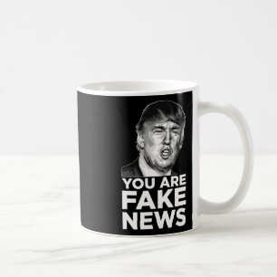 Du är fejknyheter - President Trump Sarcastic Insu Kaffemugg