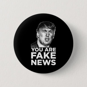 Du är fejknyheter - President Trump Sarcastic Insu Knapp