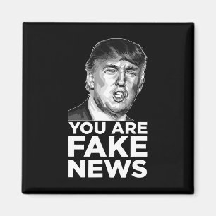 Du är fejknyheter - President Trump Sarcastic Insu Magnet
