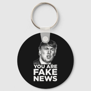 Du är fejknyheter - President Trump Sarcastic Insu Nyckelring