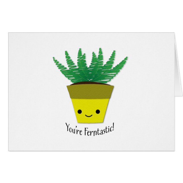 Du är Ferntastic Fern OBS Kort (Framsidan Horizontal)