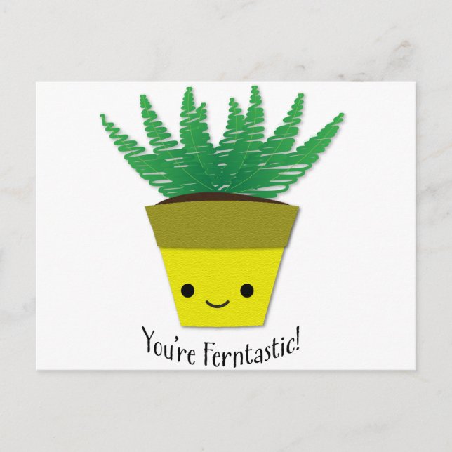 Du är Ferntastic Fern Vykort (Framsida)
