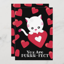 Du är fet Kitten Red Heart Mönster Valentine