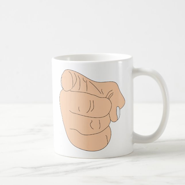 Du är Fired Finger Kaffemugg (Höger)