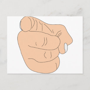 Du är Fired Finger Vykort