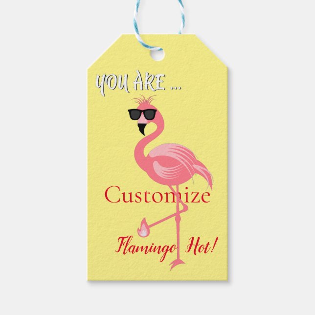 Du är Flamingo Hett Thunder_Cove Presentetikett (Framsidan)