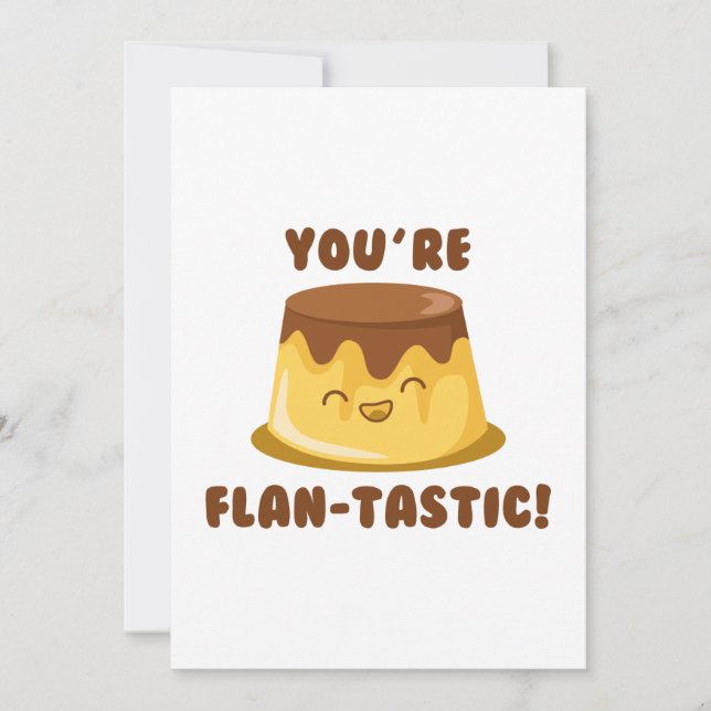 Du är Flan-Tastic Tack Kort (Framsida)