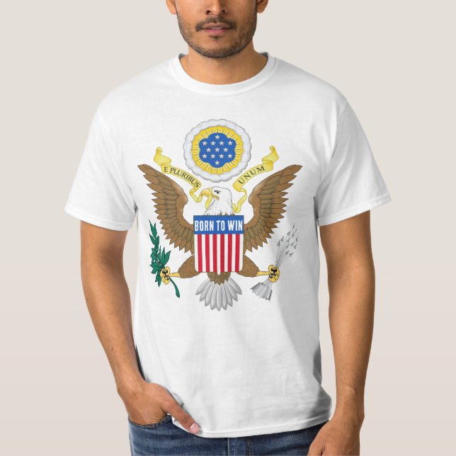 Du är född att vinna. t shirt (Framsida)