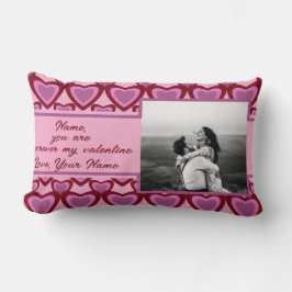 Du är för alltid min valentina anpassningsbar foto lumbarkudde