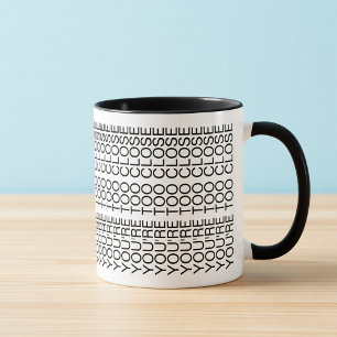 Du är för nära Dold Meddelande Introvert Mugg