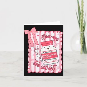 Du Är För Söt Sjuksköterska Valentine Apotekare Pr Kort