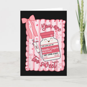 Du är för söt sjuksköterska Valentine Apotekare Pr Kort