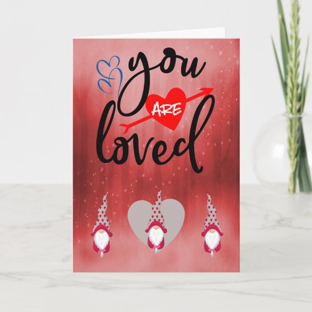 Du är förlorad Valentines day Kort (Framsida)