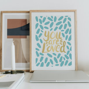 Du är förtjust i Guld-typografi Poster