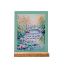 Du är förtjust i monet-inspirerad akrylsignatur