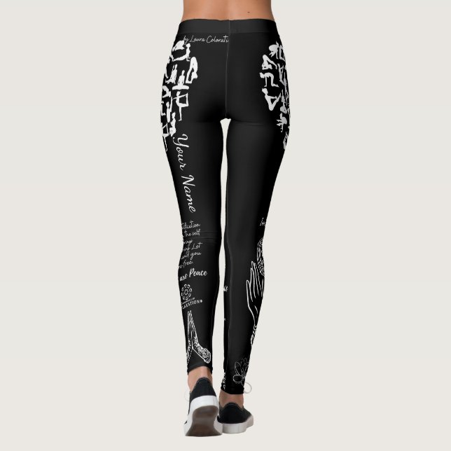 Du är fredsmäklare av Oomsuum Relaxation Leggings (Baksida)