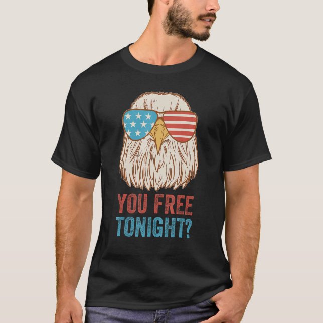 Du är fri i kväll, Eagle Celebrate Independence da T Shirt (Framsida)