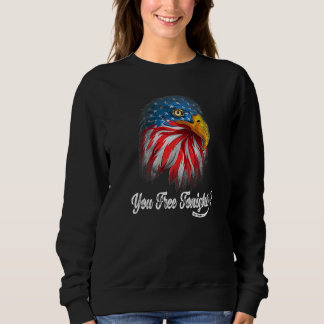 Du är fri i kväll, Örn, Amerikanska Flagga Lycklig T Shirt