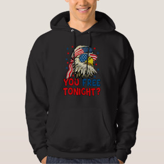 Du är fri i kväll, Örn Mullet American Flagga 4 Hoodie