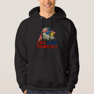 Du är fri i kväll, Örn Mullet American Flagga 4 Hoodie