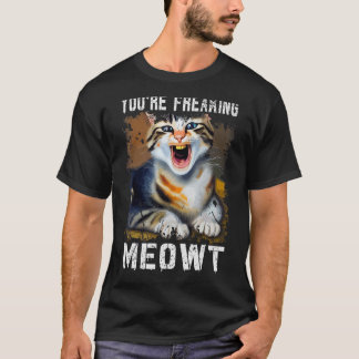 Du är fryst köttkatt, Meow Pun Cat 1 T Shirt