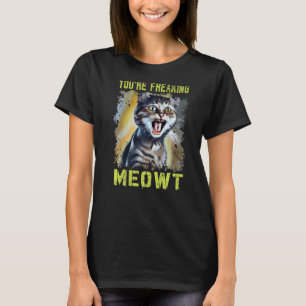Du är fryst köttkatt, Meow Pun Cat 2 T Shirt