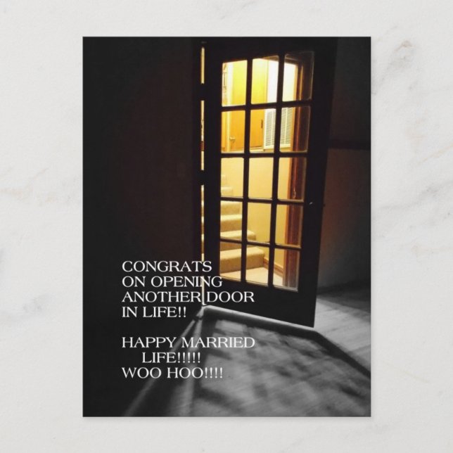 Du är gift...WOW-kort Vykort (Framsida)