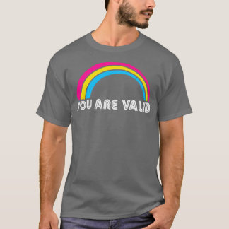 Du är giltigt Pansexual LGBT-Pride Lgbtq-Pride Mon T Shirt