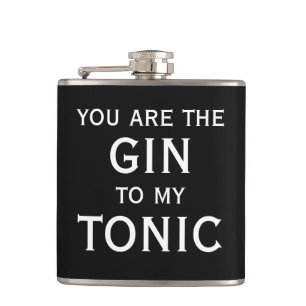 Du är gin till min tonic fältskål alkohol present fickplunta