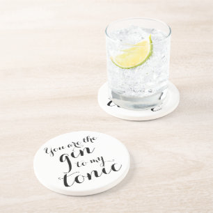 Du är gin till min tonic rolig sandsten underlägg