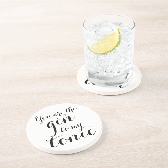 Du är gin till min tonic rolig sandsten underlägg (Sidan)