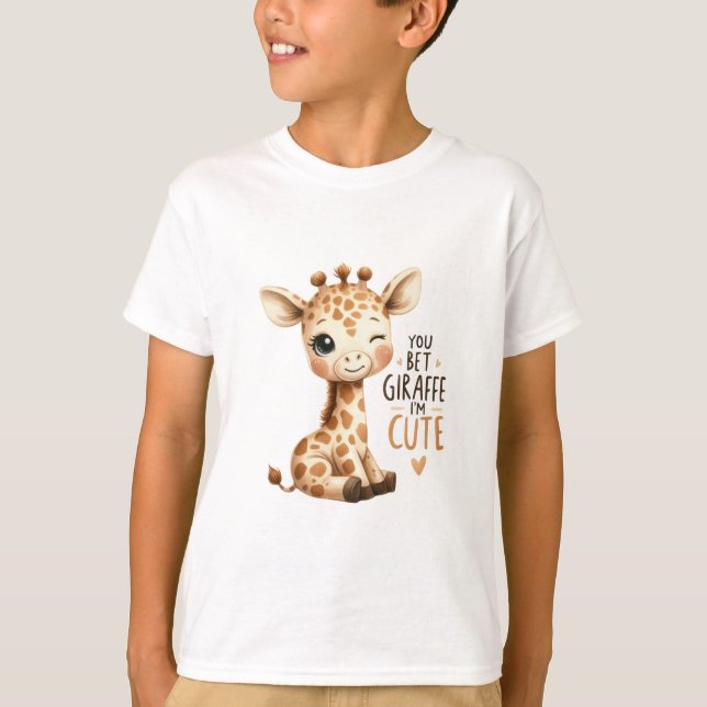 Du Är Giraff Söt Söt Konst T Shirt (Framsida)