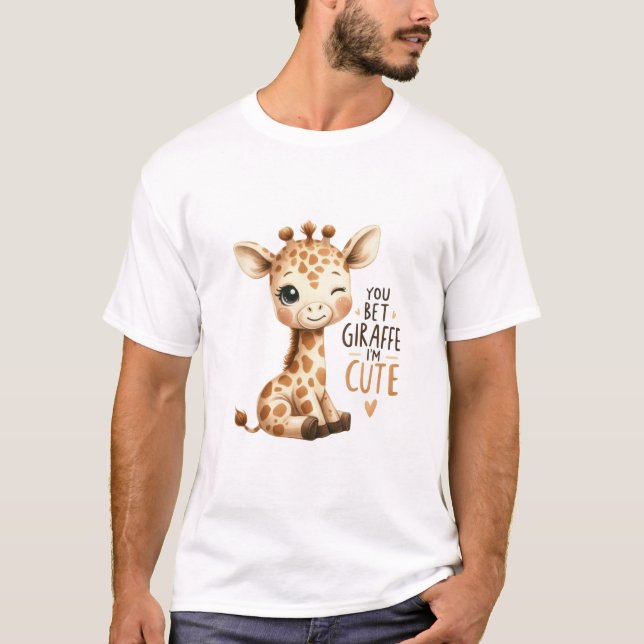 Du Är Giraff Söt Söt Konst T Shirt (Framsida)