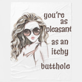 Du är glad fleecefilt