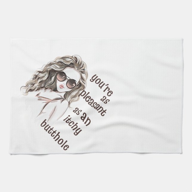 Du är glad kökshandduk (Horisontell)