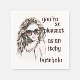 Du är glad pappersservett