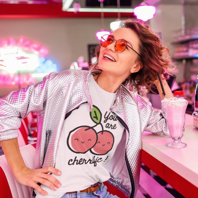 Du är glad t shirt (you are cherrific t-shirt)